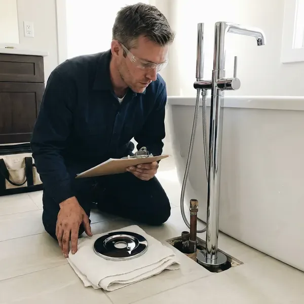 FBL Plumbing technician providing bathroom plumbing in San Jose, CA